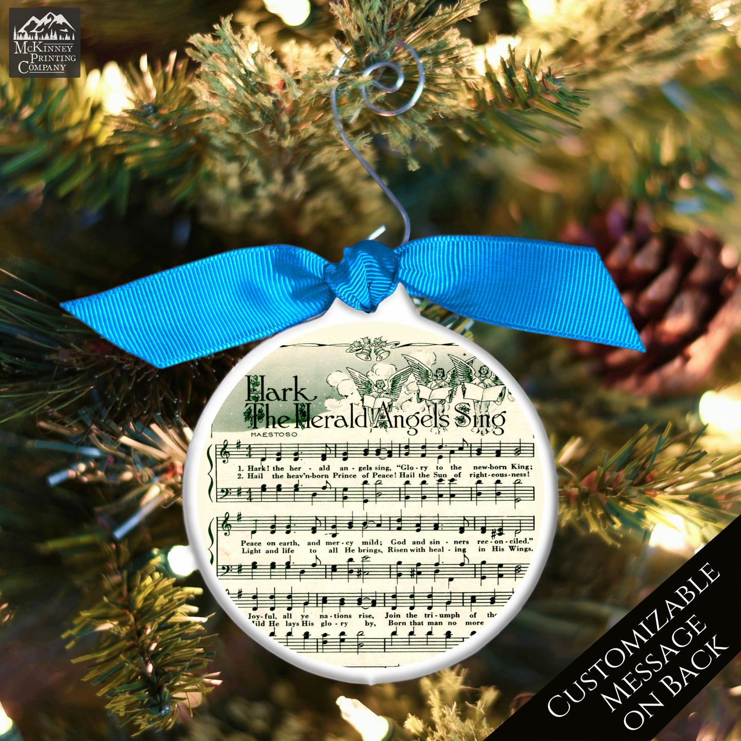 Christmas Sheet Music - Ornament, Hark The Herald Angels Sing, Lyrics