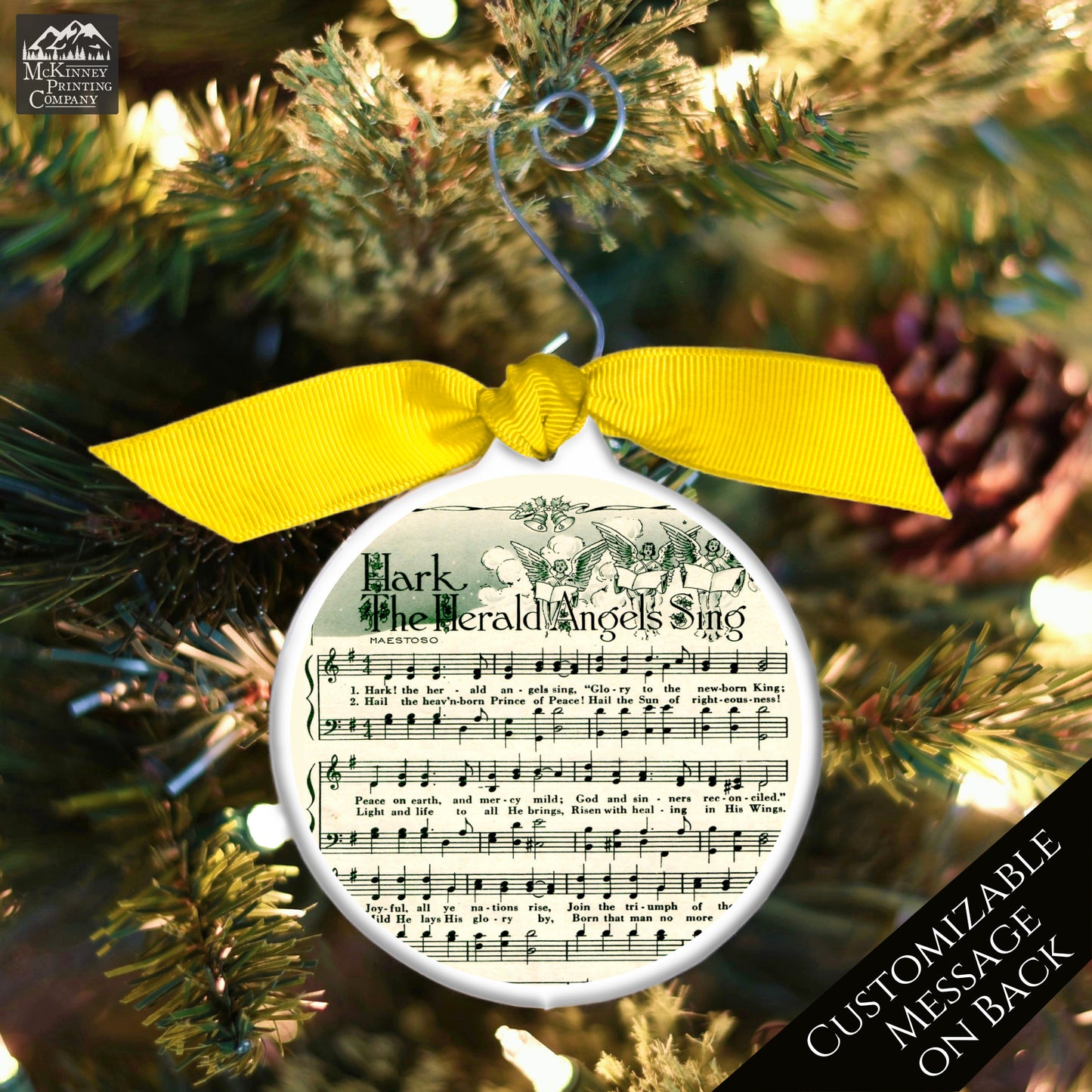 Christmas Sheet Music - Ornament, Hark The Herald Angels Sing, Lyrics