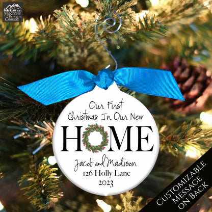 Engaged Christmas Ornament - Custom, New Home, Personalized Gift