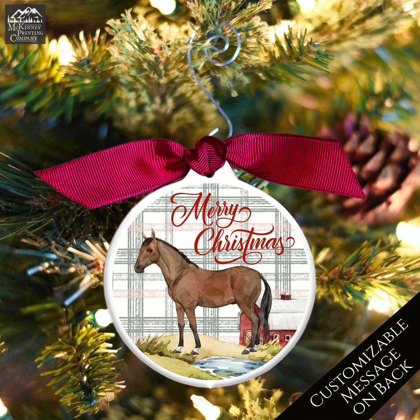Horse Christmas Ornaments - Personalized, Rider, Trainer, Racing, Gift