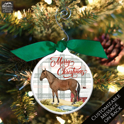 Horse Christmas Ornaments - Personalized, Rider, Trainer, Racing, Gift