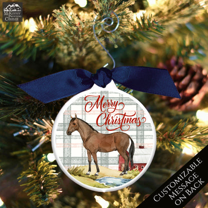 Horse Christmas Ornaments - Personalized, Rider, Trainer, Racing, Gift