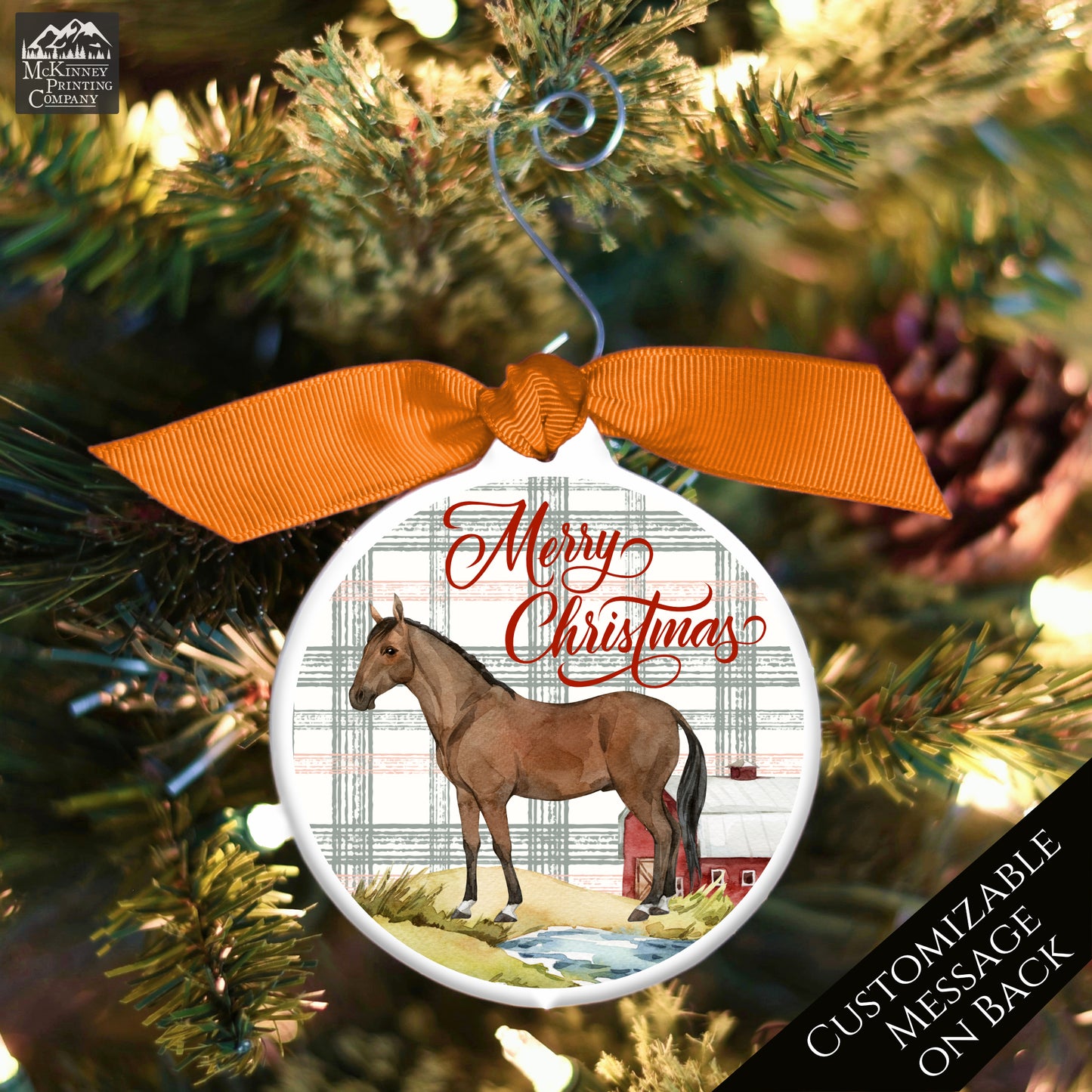 Horse Christmas Ornaments - Personalized, Rider, Trainer, Racing, Gift