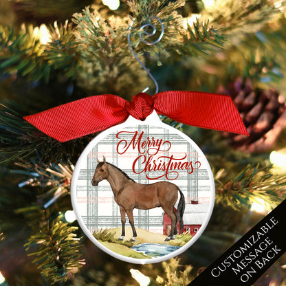 Horse Christmas Ornaments - Personalized, Rider, Trainer, Racing, Gift