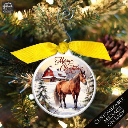 Horse Christmas Ornaments - Custom, Riding, Trainer, Horse Gifts