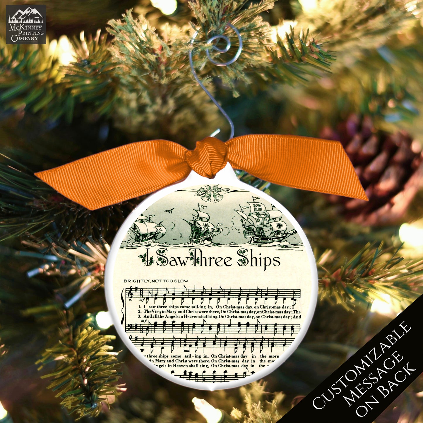 Christmas Sheet Music - Ornaments, Lyrics, Song, I Saw Three Ships