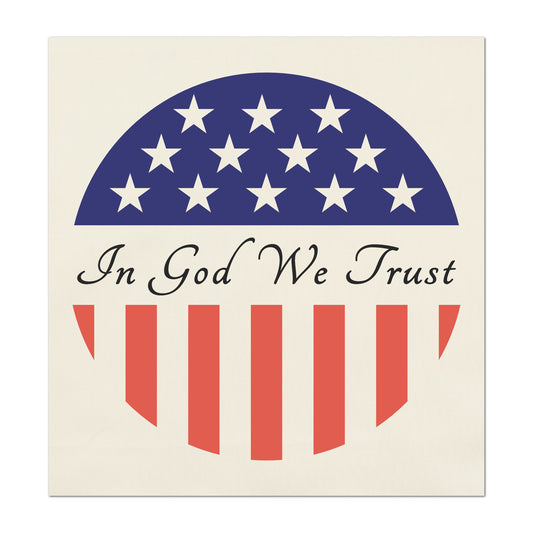 In God We Trust - Patriotic Fabric, USA, Military, Veteran, Quilting, Quilts of Valor, Cotton, Red White and Blue, Flag