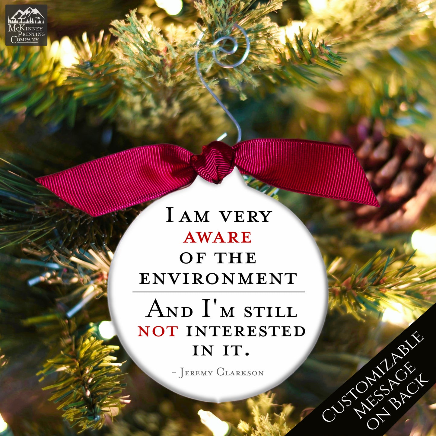 Top Gear - Christmas Ornament, Jeremy Clarkson, Quote, Car Gifts