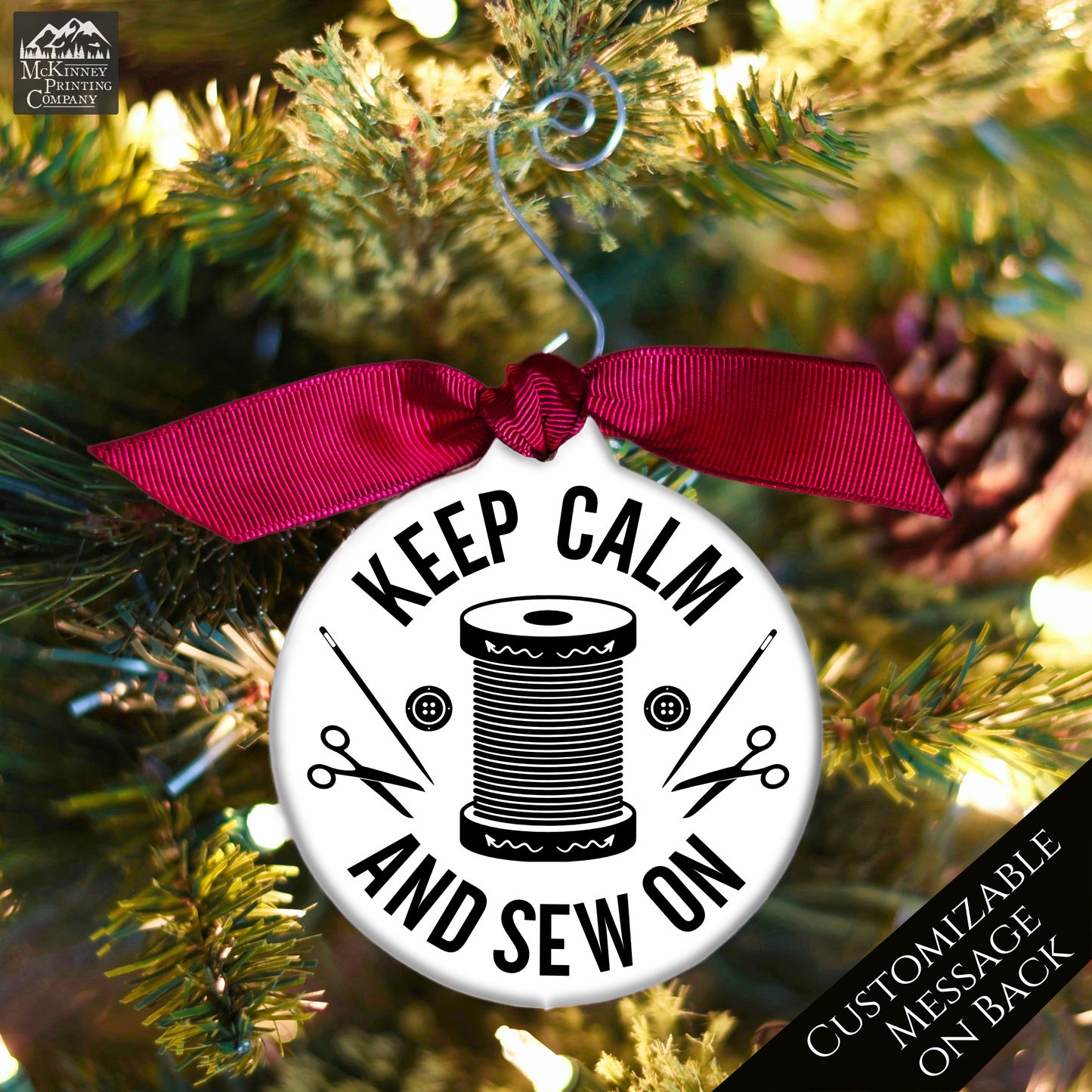Sewing Themed Gifts - Christmas, Sewing Ornaments, Personalized, Crafts
