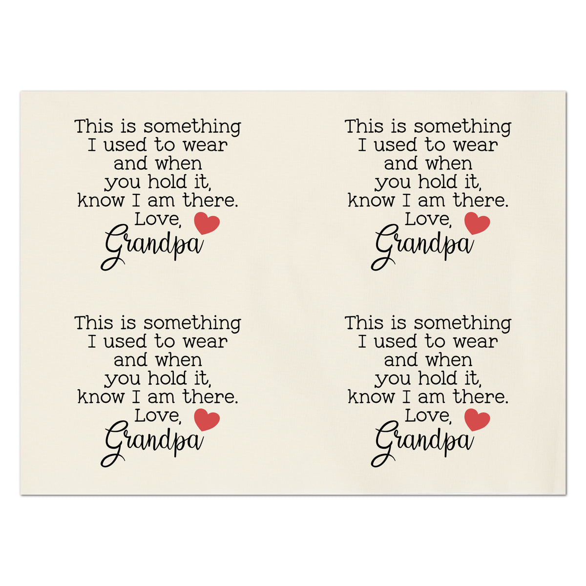 Memory Pillow - Fabric Panel, Patch, TShirt, Quilt, Custom, Clothing, Label, Tag, Personalized, Memorial