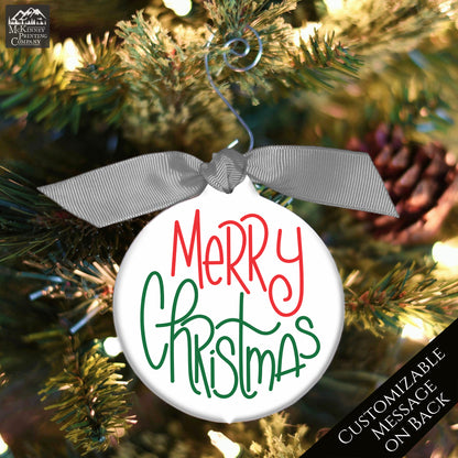 Custom Ornament  - Personalized, Christmas, Gift, Holiday, Decor, Xmas