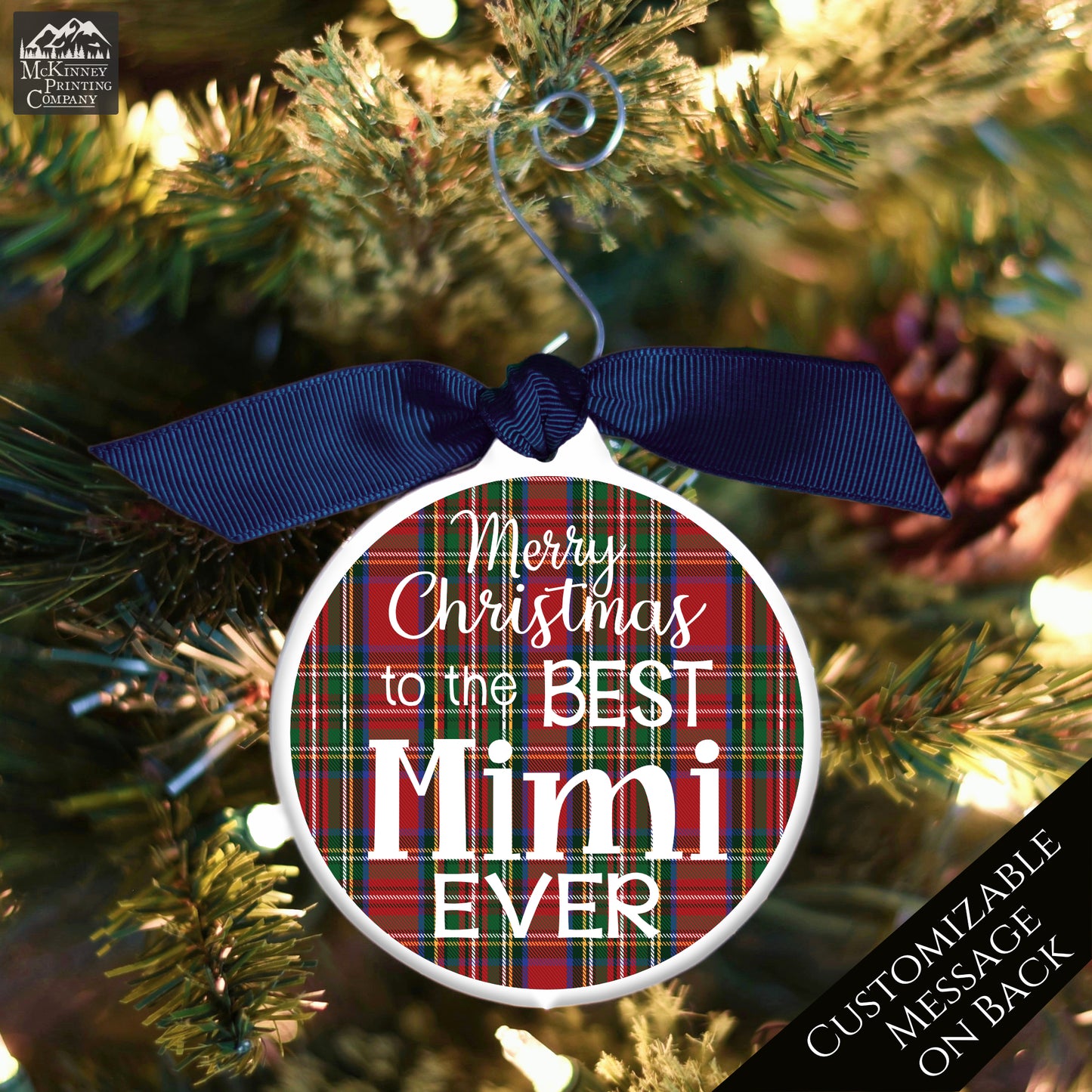 Mimi - Christmas Ornament, Grandma Gift, Bauble - Custom, Personalized
