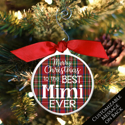 Mimi - Christmas Ornament, Grandma Gift, Bauble - Custom, Personalized