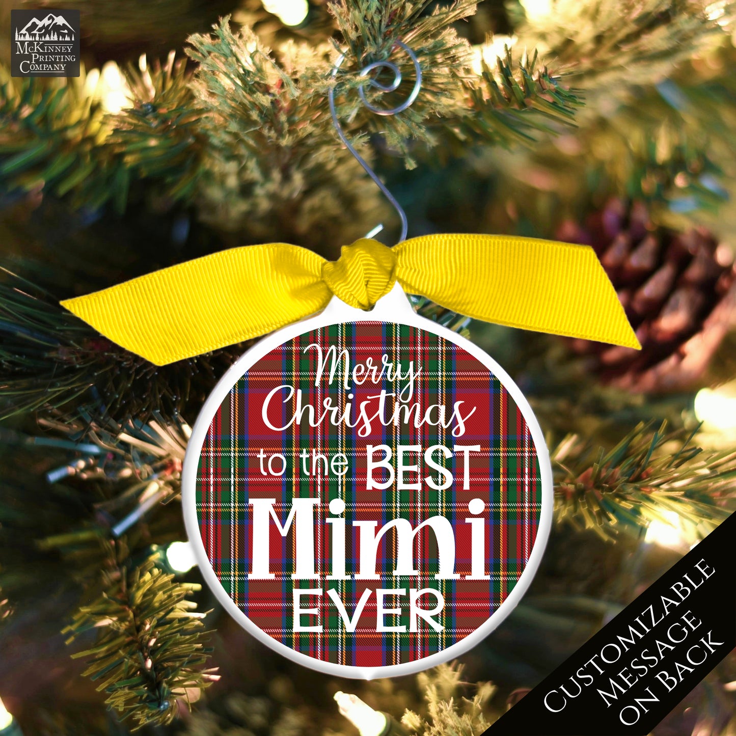 Mimi - Christmas Ornament, Grandma Gift, Bauble - Custom, Personalized
