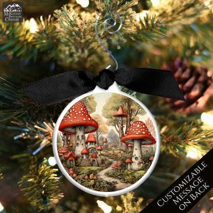 Mushroom Ornament - Custom Christmas Gift, Fantasy, Personalized