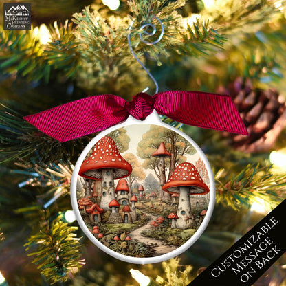 Mushroom Ornament - Custom Christmas Gift, Fantasy, Personalized