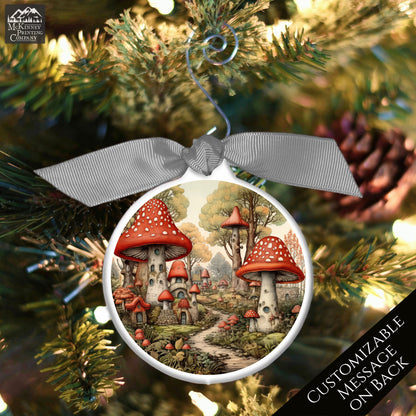 Mushroom Ornament - Custom Christmas Gift, Fantasy, Personalized