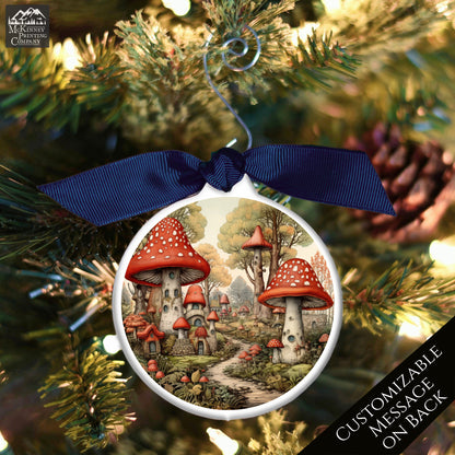 Mushroom Ornament - Custom Christmas Gift, Fantasy, Personalized