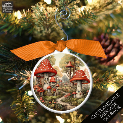 Mushroom Ornament - Custom Christmas Gift, Fantasy, Personalized