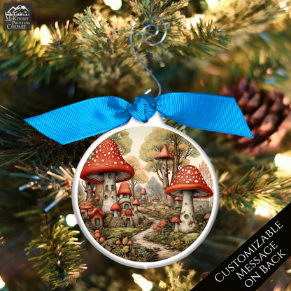 Mushroom Ornament - Custom Christmas Gift, Fantasy, Personalized