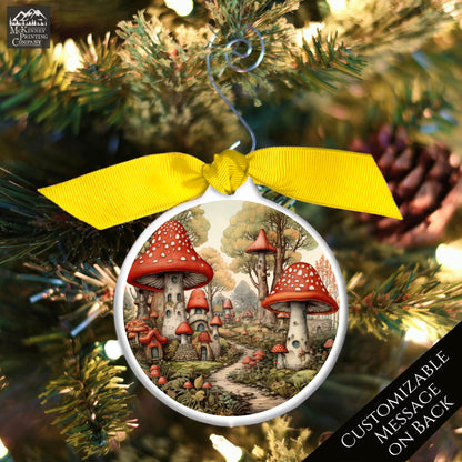 Mushroom Ornament - Custom Christmas Gift, Fantasy, Personalized
