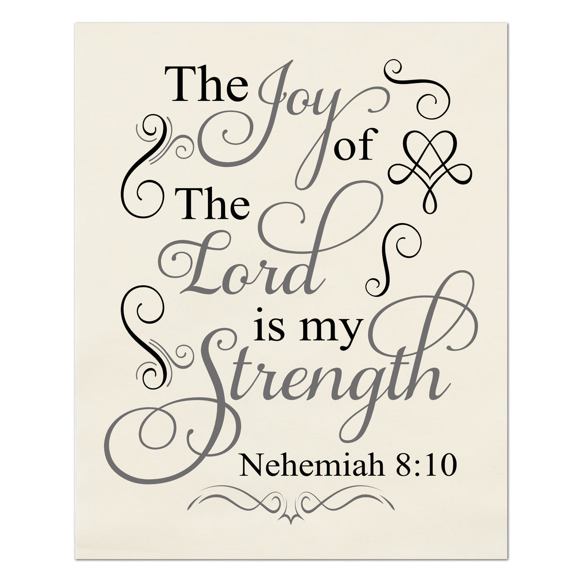 Nehemiah 8 10 - Christian Fabric, Joy of the Lord, Wall Art, Print, Block, Cotton, Quilting, Quilt, Sewing