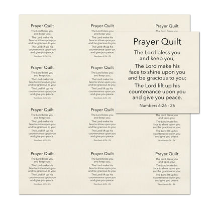 Pocket Prayer - Numbers 6:24, The Lord Bless You and Keep You, Fabric Panel, Memory Pillow, Patch, Quilt, Quilting, Tag