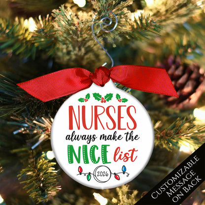 Nurse Ornament - Christmas, Gifts, PT, RN, Medical, Personalized, School, Graduation, Appreciation