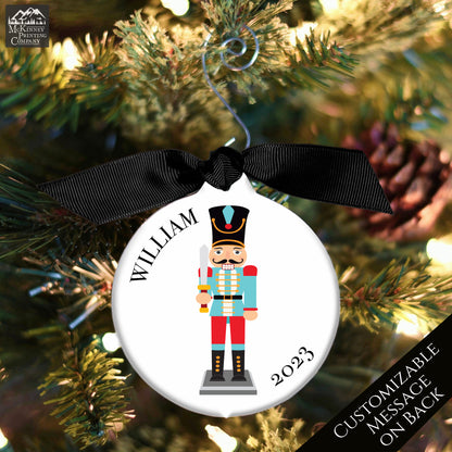 Baby First Christmas Ornament - Nutcracker, Personalized, 1st, Boy
