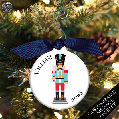 Baby First Christmas Ornament - Nutcracker, Personalized, 1st, Boy