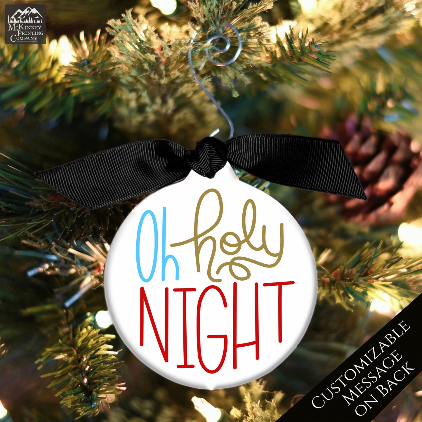 Oh Holy Night - Custom Ornament, Personalized, Christmas Gift, Personalized