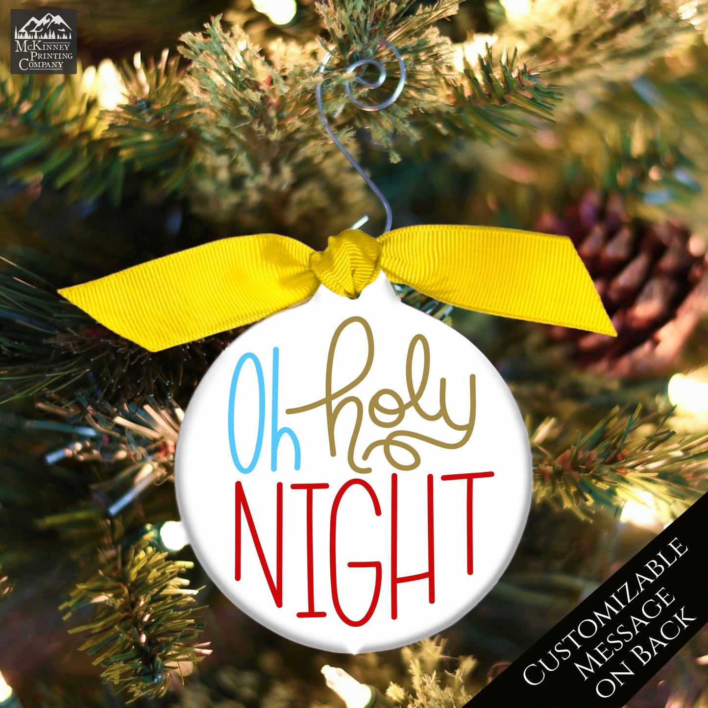 Oh Holy Night - Custom Ornament, Personalized, Christmas Gift, Personalized