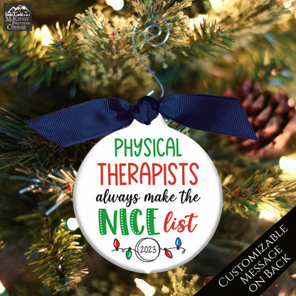 Physical Therapists - Christmas Ornament, Gifts, PT, Personalized