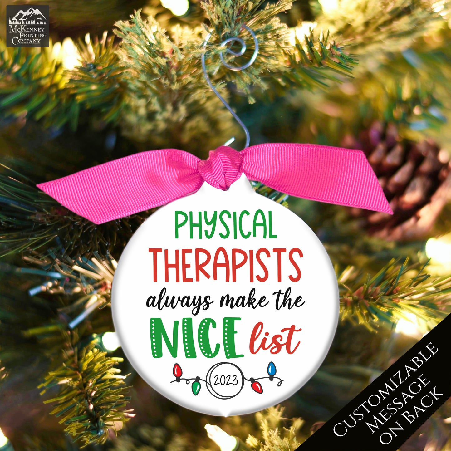 Physical Therapists - Christmas Ornament, Gifts, PT, Personalized