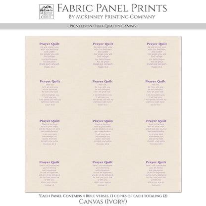 Pocket Prayer - Psalm 91, Isaiah 41 10, Proverbs 3 5 6, Joshua 1 9, Mini, Small Print, Cotton, Crafts, Quilting, Quilt Labels