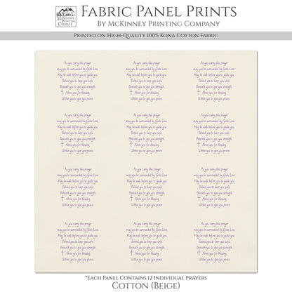 Pocket Prayer - Fabric Panel, Memory Pillow, Patch, Prayer Quilt, Christian Gift, Quilting, Tag, Religious, Inspirational