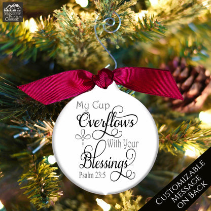 Psalm 23 - Religious Ornaments, Personalized, Scripture Gift
