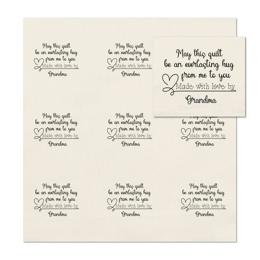 Quilt Labels - Handmade, Fabric Tags, Personalized, Custom, Quilting, Craft, Sewing, Cotton, Canvas