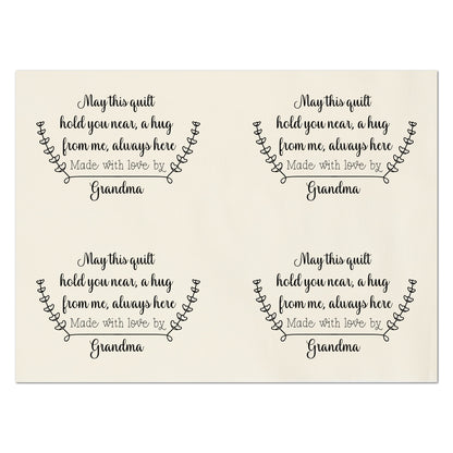 Quilt Labels - Custom, Quilt Labels Personalized, Sewing, Fabric Tags, Fabric Panel Print, Quilt Block