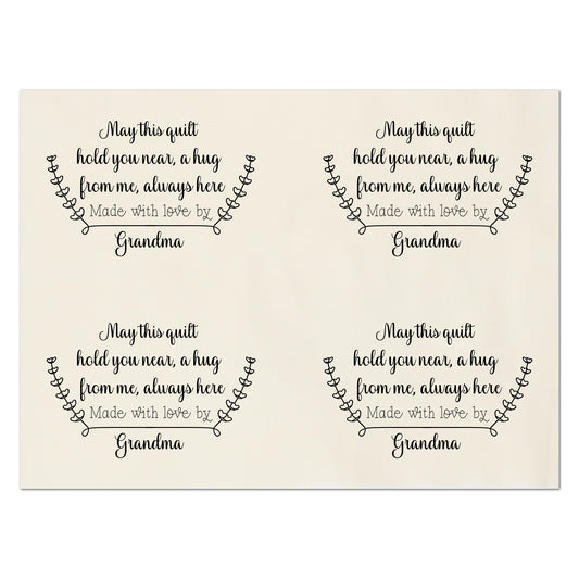 Quilt Labels - Custom, Quilt Labels Personalized, Sewing, Fabric Tags, Fabric Panel Print, Quilt Block