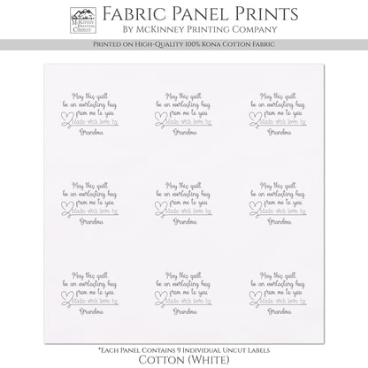 Quilt Labels - Handmade, Fabric Tags, Personalized, Custom, Quilting, Craft, Sewing, Cotton, Canvas