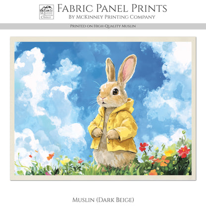 Peter Rabbit Fabric - Bunny, Beatrix Potter Fabric, Ghibli, Baby Fabric Panels, Nursery, Large Print Fabric, Block Print , Cotton, Quilting, Quilt