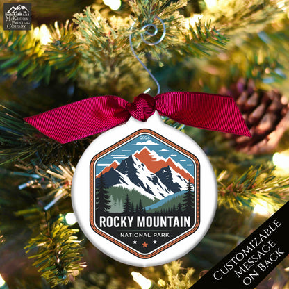 National Park Ornament - Colorado, Personalized, Camper, Camping, Hiking, Mountain, Souvenir, Vacation, Christmas Gift