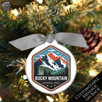 National Park Ornament - Colorado, Personalized, Camper, Camping, Hiking, Mountain, Souvenir, Vacation, Christmas Gift