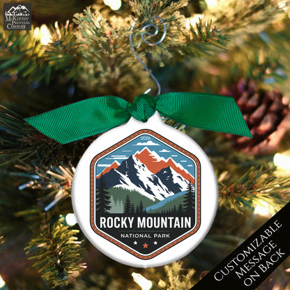 National Park Ornament - Colorado, Personalized, Camper, Camping, Hiking, Mountain, Souvenir, Vacation, Christmas Gift