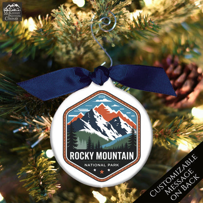 National Park Ornament - Colorado, Personalized, Camper, Camping, Hiking, Mountain, Souvenir, Vacation, Christmas Gift
