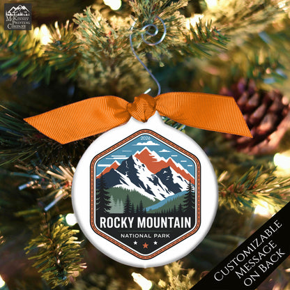 National Park Ornament - Colorado, Personalized, Camper, Camping, Hiking, Mountain, Souvenir, Vacation, Christmas Gift