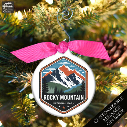 National Park Ornament - Colorado, Personalized, Camper, Camping, Hiking, Mountain, Souvenir, Vacation, Christmas Gift