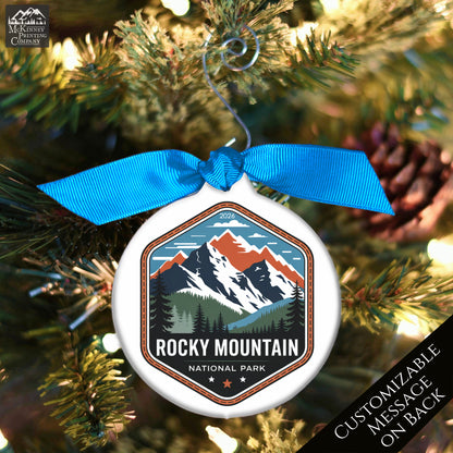National Park Ornament - Colorado, Personalized, Camper, Camping, Hiking, Mountain, Souvenir, Vacation, Christmas Gift