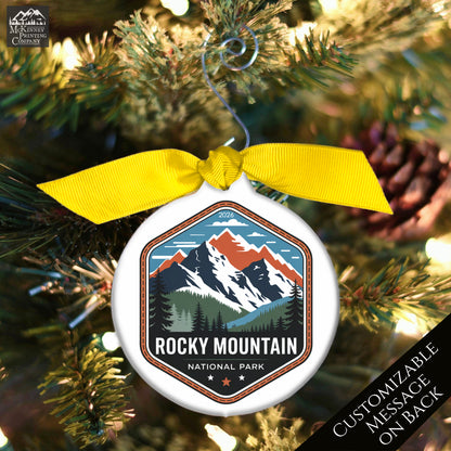 National Park Ornament - Colorado, Personalized, Camper, Camping, Hiking, Mountain, Souvenir, Vacation, Christmas Gift